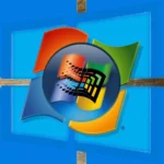 Hình ảnh các logo phiên bản Windows lồng nhau minh họa thử nghiệm máy ảo