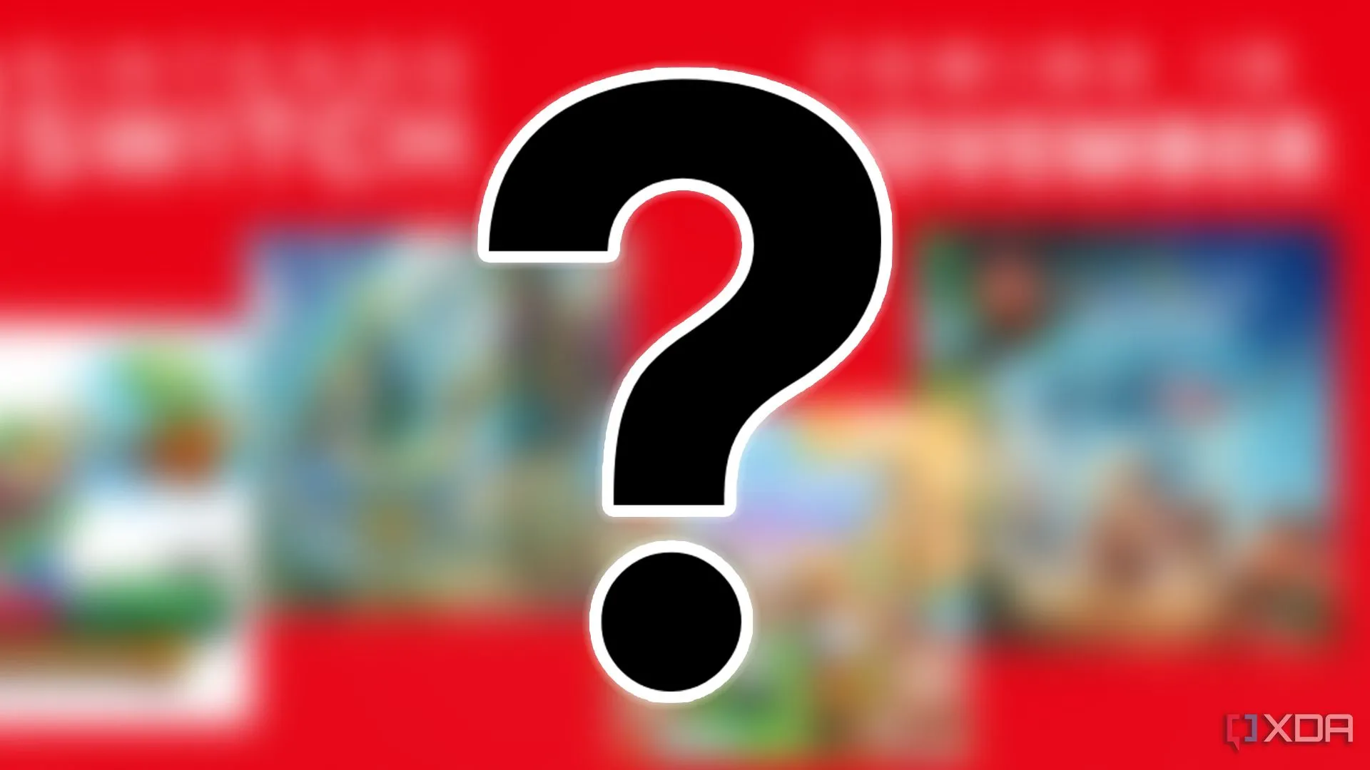 Hình ảnh các trò chơi Nintendo Switch 1 với dấu hỏi, tượng trưng cho những tựa game có thể nhận Free Updates