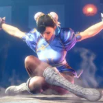 Hình ảnh Chun-Li trong Street Fighter 6, thể hiện phong cách chiến đấu mạnh mẽ và trang phục biểu tượng.