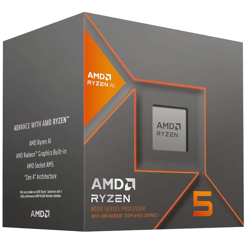 Hình ảnh CPU AMD Ryzen 5 8600G, biểu tượng cho sức mạnh đồ họa tích hợp