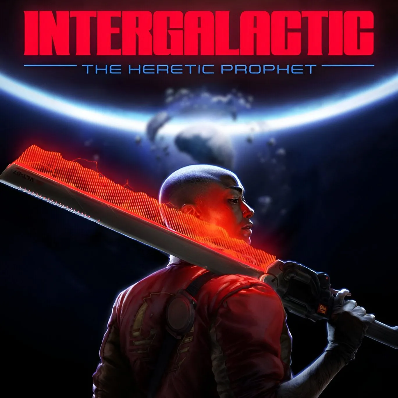 Hình ảnh đại diện game Intergalactic: The Heretic Prophet với logo và bối cảnh không gian.