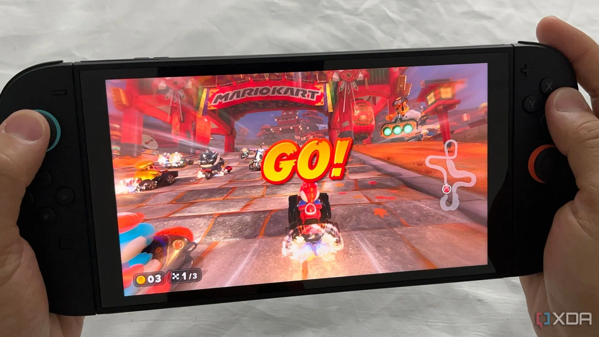 Hình ảnh Mario Kart World online được chơi trên Nintendo Switch 2