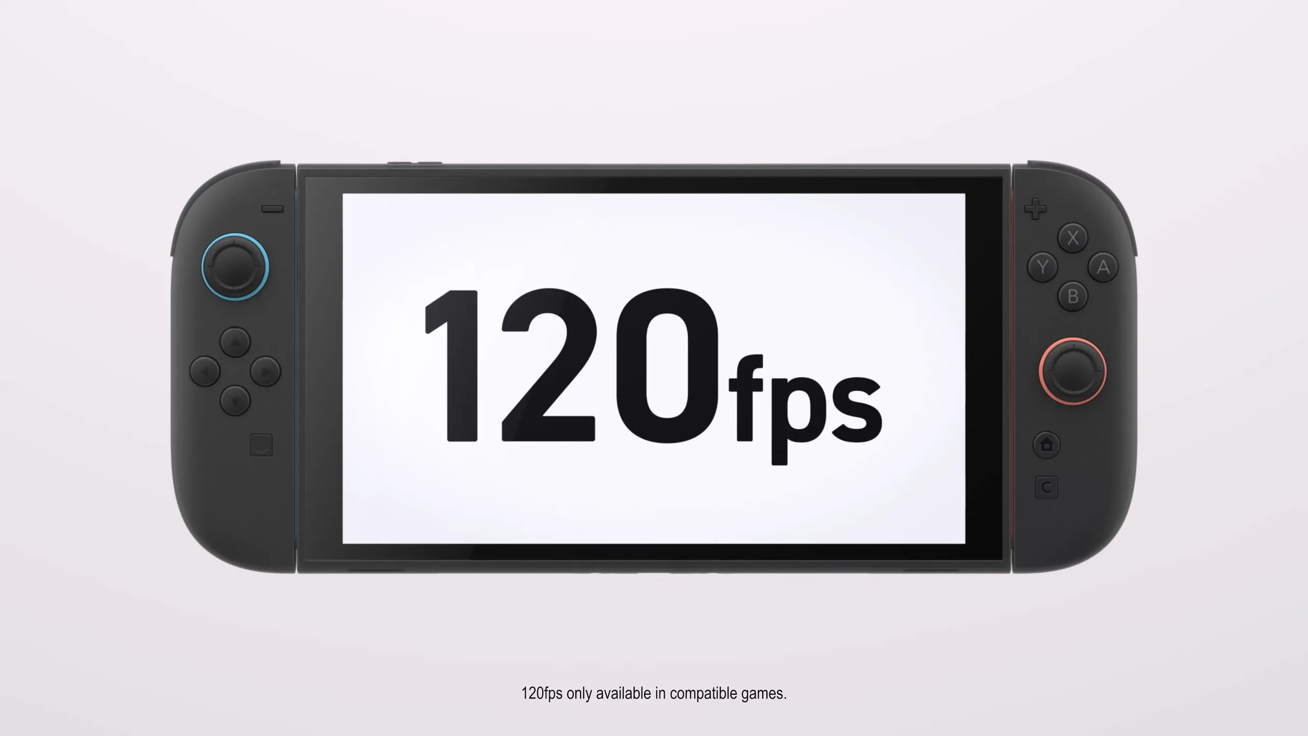 Hình ảnh minh họa trải nghiệm game mượt mà trên Nintendo Switch 2 với tần số quét 120Hz và tốc độ khung hình 120 FPS.