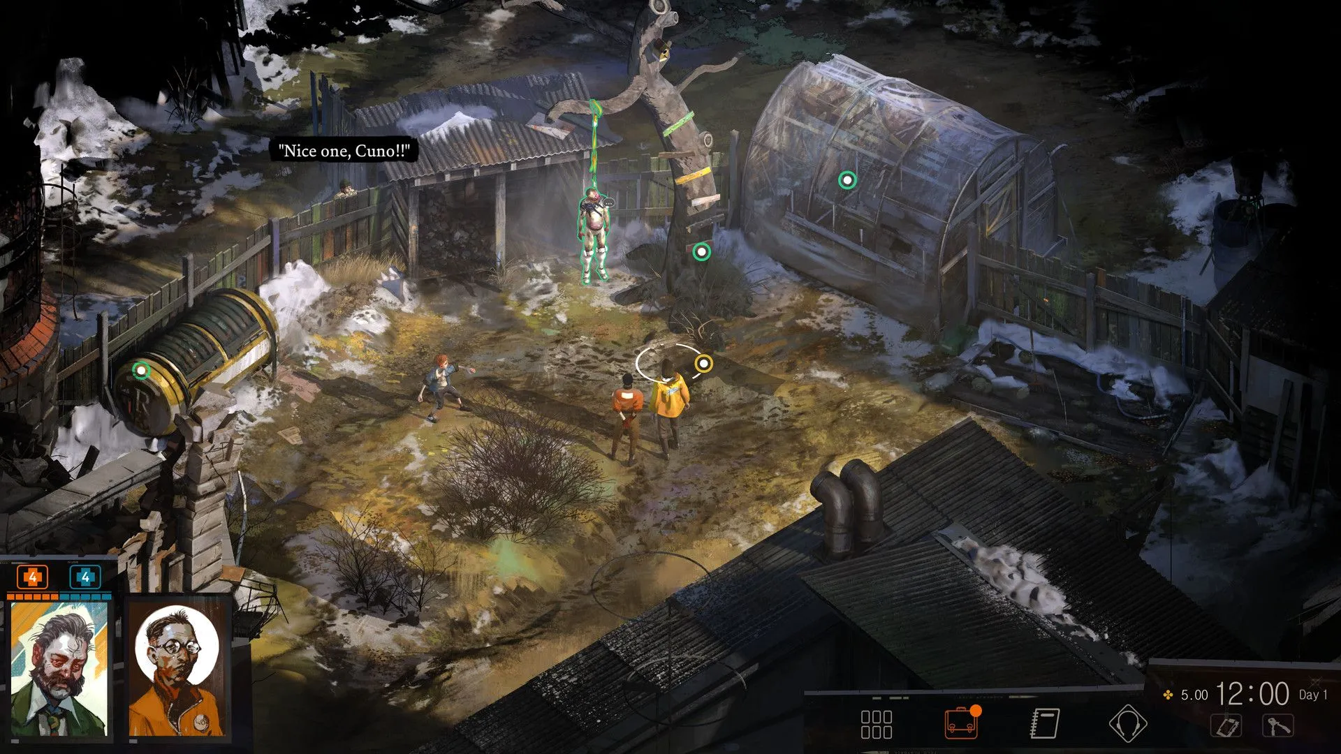 Hình ảnh một cảnh trong game Disco Elysium The Final Cut, minh họa trải nghiệm game nhập vai trên thiết bị di động.