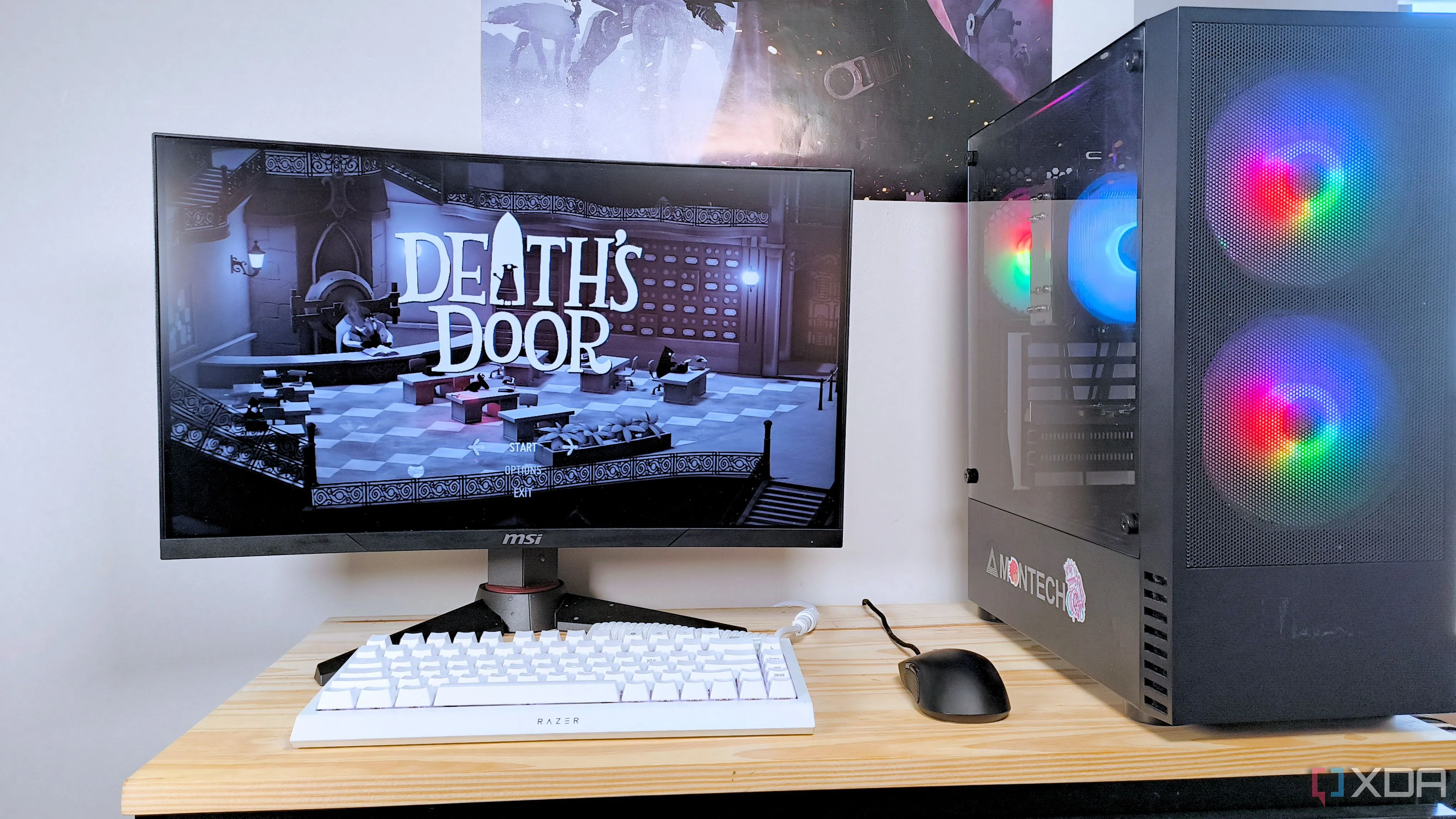 Hình ảnh một PC gaming sử dụng SteamOS, chứng minh hiệu năng ưu việt của Linux khi chơi game