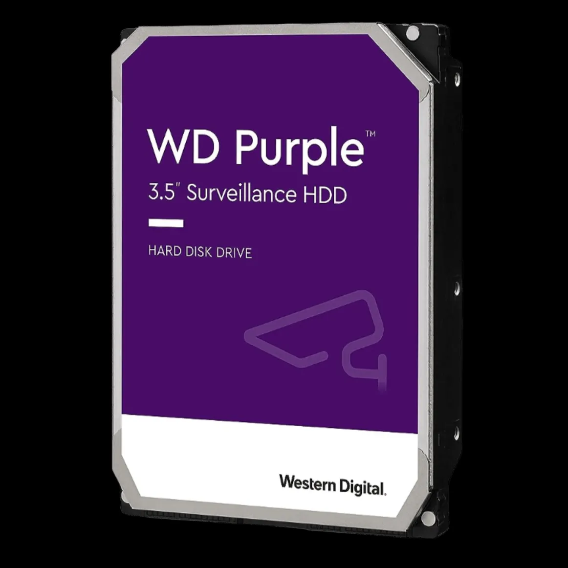 Hình ảnh ổ cứng Western Digital WD Purple, dòng sản phẩm chuyên dụng cho hệ thống giám sát và ghi hình 24/7.