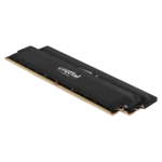 Hình ảnh render hai thanh RAM Crucial Pro Overclocking DDR5-6000 màu đen