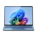 Hình ảnh render Surface Laptop 7 thế hệ thứ 7 nhìn từ mặt trước màu xanh sapphire