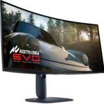 Hình ảnh thực tế màn hình Alienware AW3425DW với thiết kế cong ấn tượng