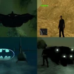 Hình ảnh tổng hợp gameplay mod Batman The Dark Knight trong GTA San Andreas PS2