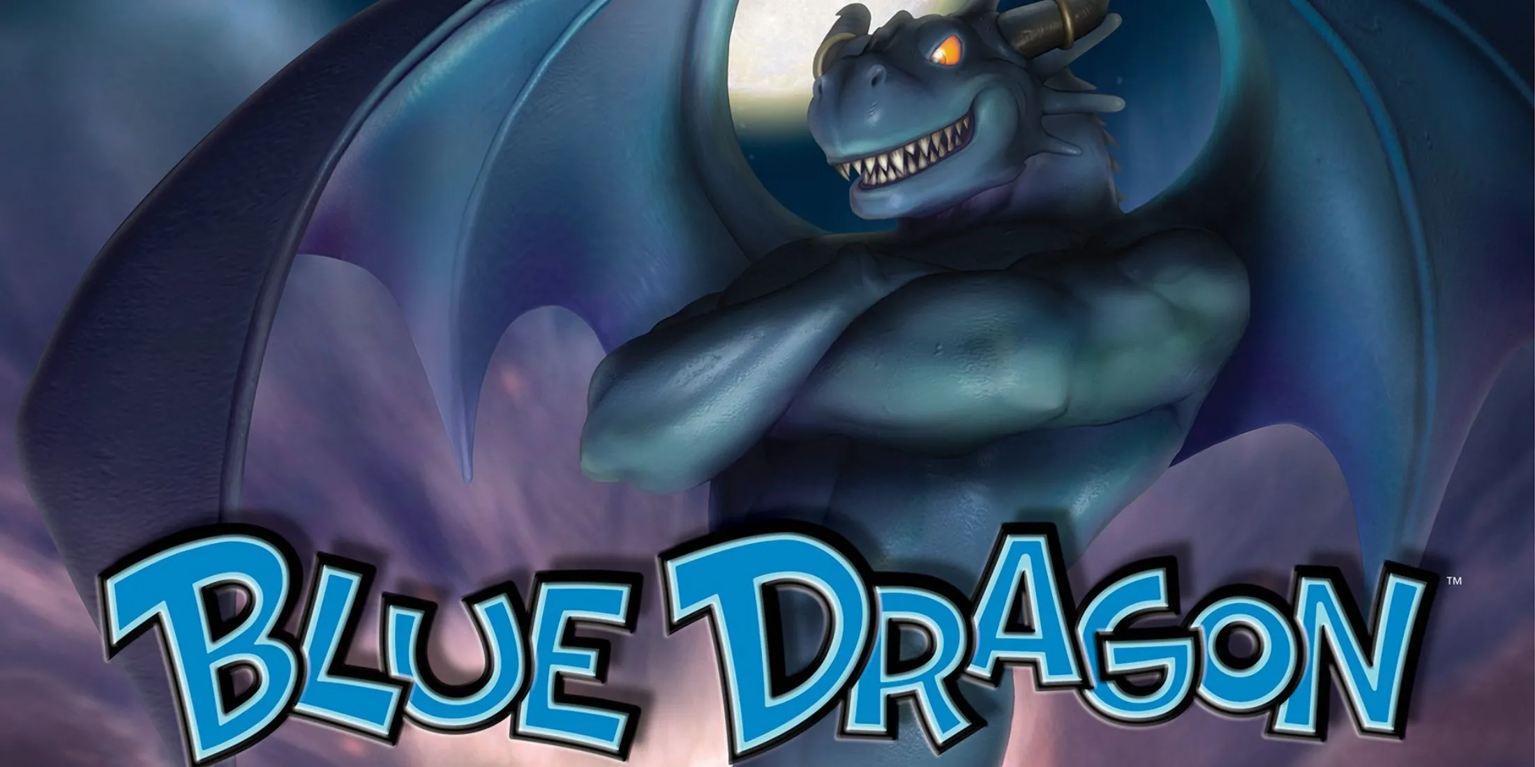 Key art Blue Dragon với hình ảnh linh vật Rồng Xanh trong tư thế hành động