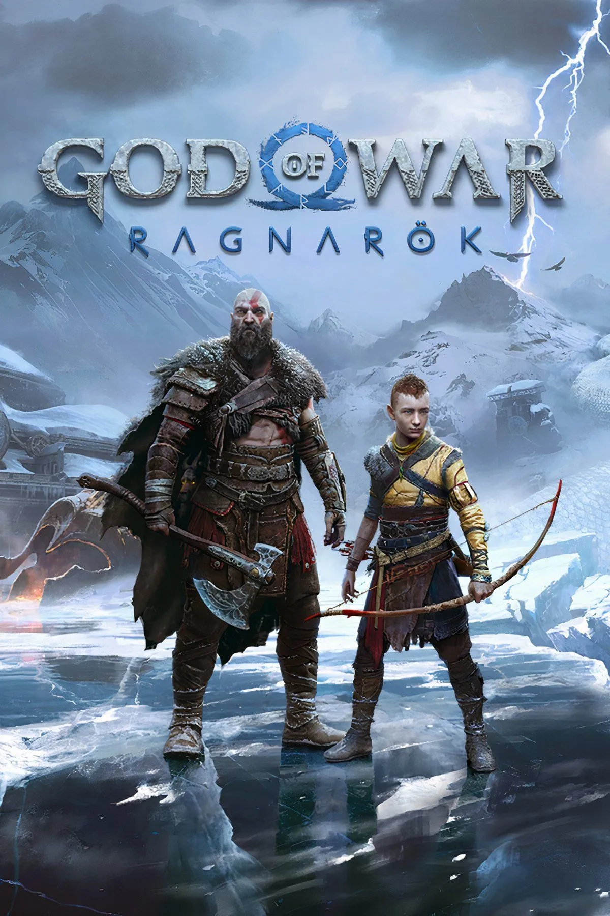 Kratos và Atreus trong một cảnh chiến đấu đầy kịch tính của God of War Ragnarök