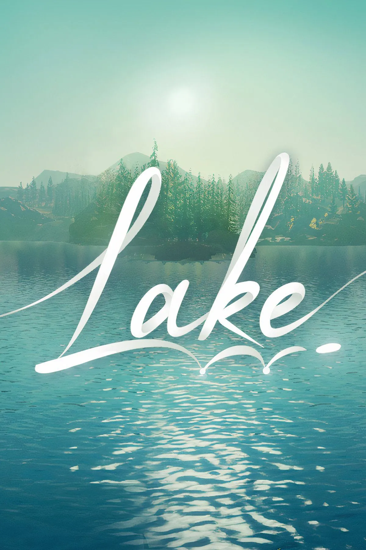 Lake: Xe bưu điện màu đỏ đỗ cạnh ngôi nhà cổ điển trong khung cảnh thị trấn yên bình.