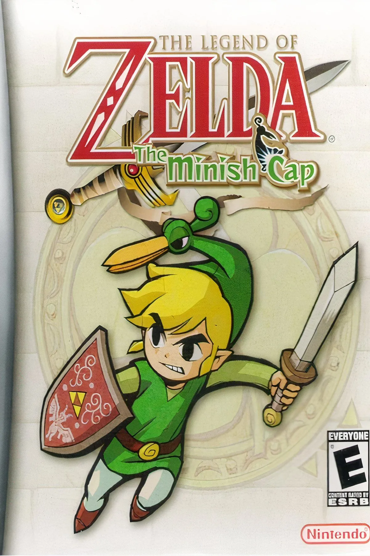 Link và Ezlo trong The Legend of Zelda: The Minish Cap, minh họa cơ chế thu nhỏ độc đáo của game trên GBA.