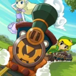Link và Zelda trên tàu hỏa trong game The Legend of Zelda Spirit Tracks