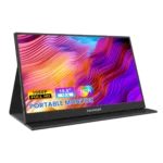 Màn hình di động FANGOR 15.6 inch hiển thị nội dung cạnh laptop, thiết kế mỏng nhẹ