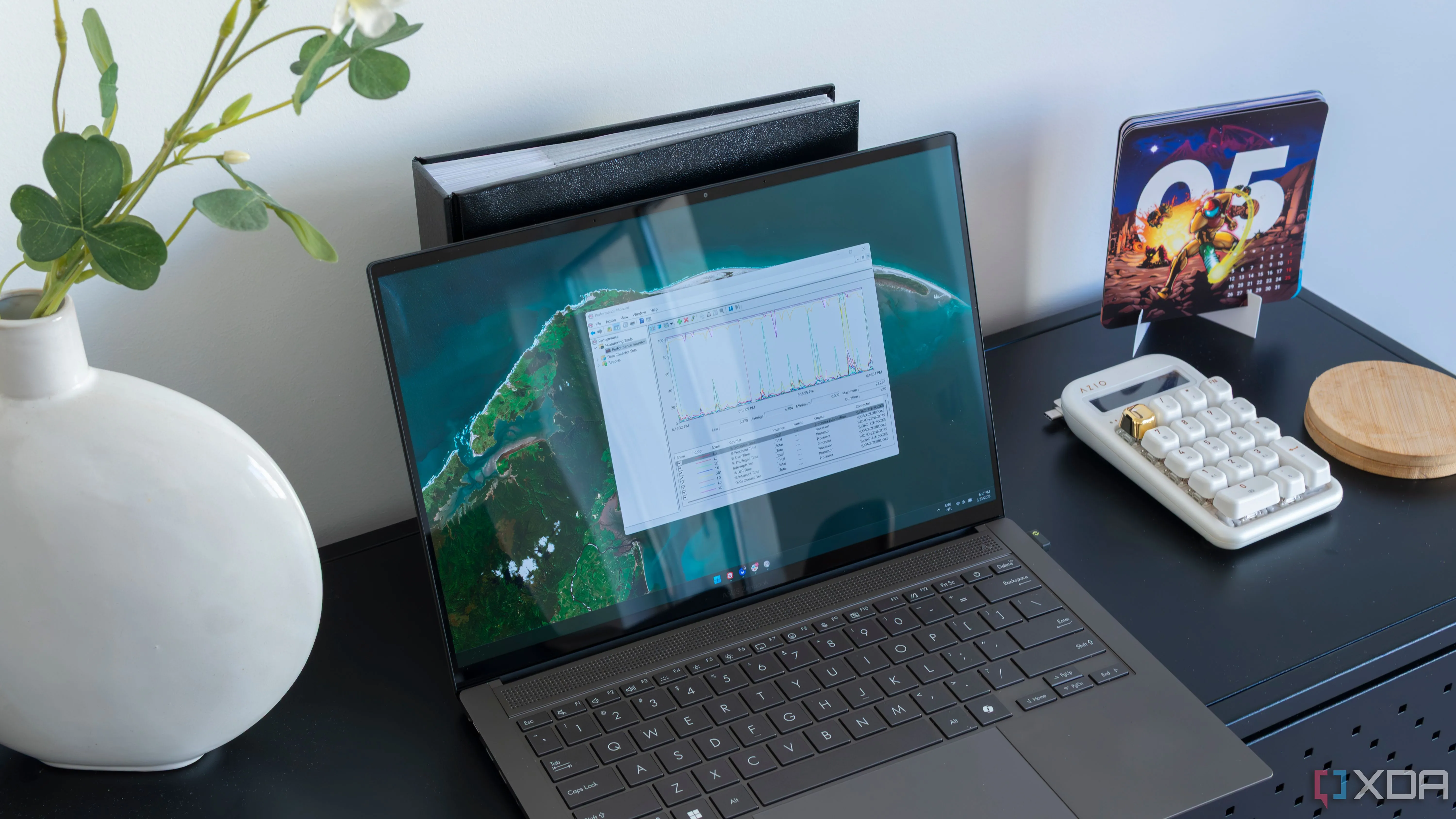 Màn hình Performance Monitor trên Windows 11, biểu trưng cho việc theo dõi hiệu suất hệ thống trong bối cảnh cập nhật bị trì hoãn