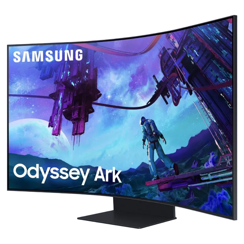 Màn hình Samsung Odyssey Ark 2nd Gen 55 inch xoay dọc trong chế độ Cockpit