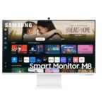 Màn hình thông minh Samsung M80D màu trắng bạc với giao diện Smart TV