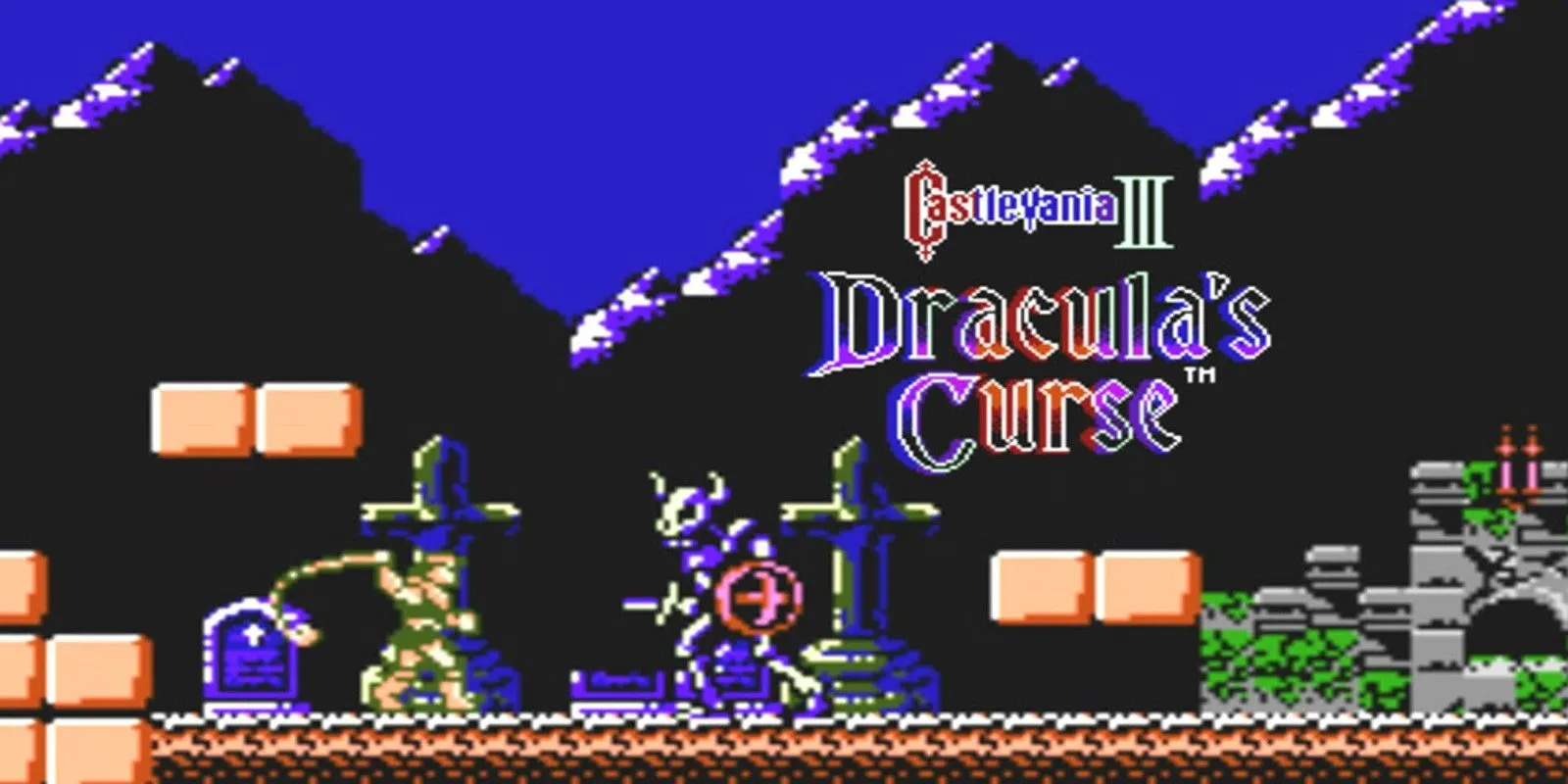 Màn hình tiêu đề game Castlevania III Dracula's Curse trên hệ máy NES
