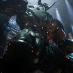 Máy mech Atlan khổng lồ trong Doom The Dark Ages, biểu tượng sức mạnh của trò chơi mới.