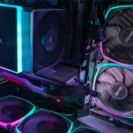 Máy tính chơi game đèn RGB với card đồ họa AMD
