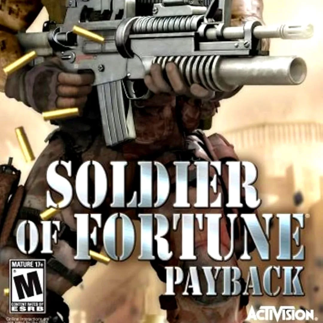 Một cảnh hành động căng thẳng từ Soldier of Fortune: Payback, thể hiện tính chất bạo lực và thực tế của game.