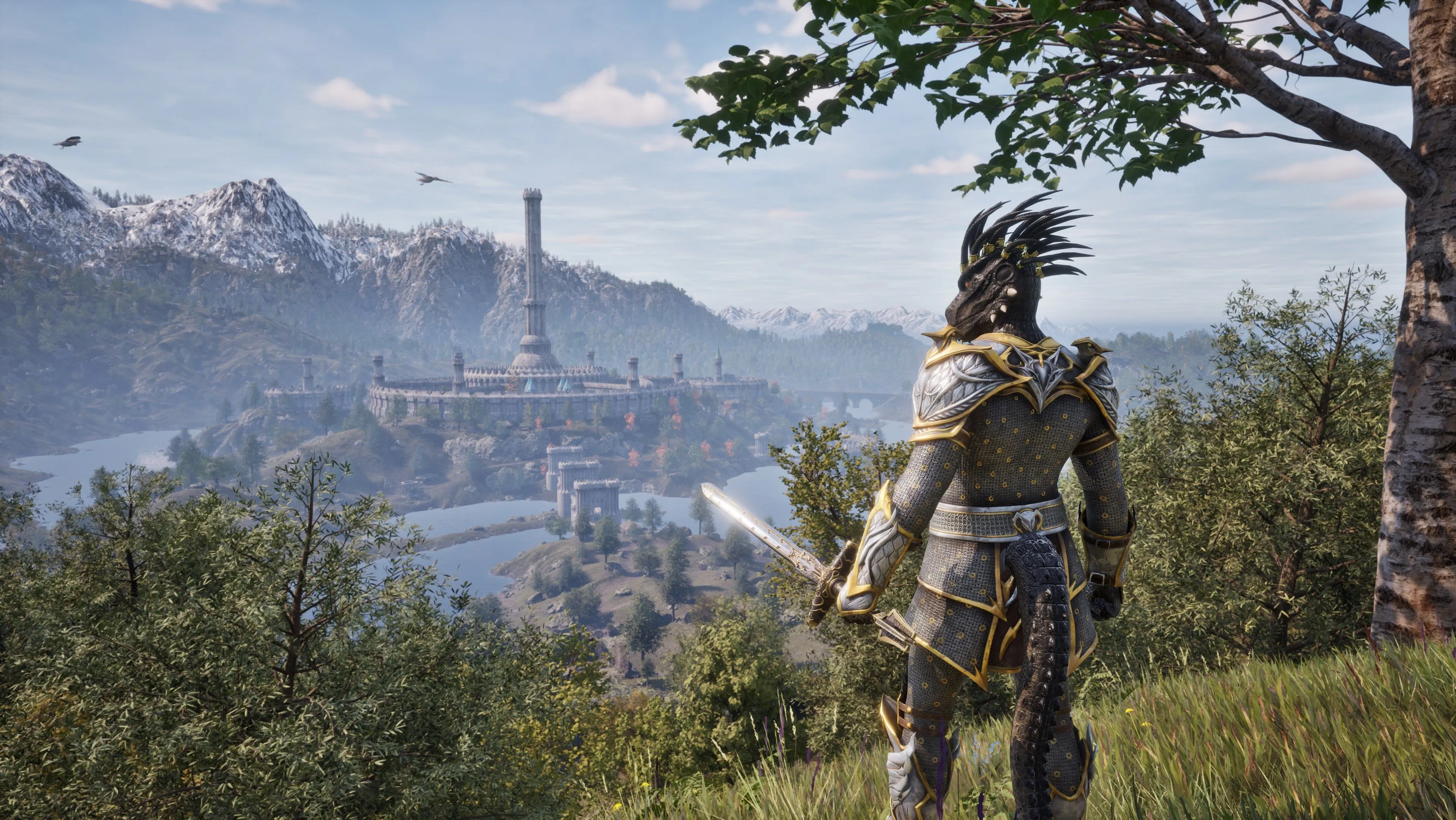 Một pha hành động trong The Elder Scrolls IV: Oblivion Remastered, cho thấy giao diện và hiệu ứng chiến đấu