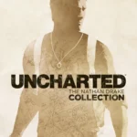 Nathan Drake treo mình trên tàu hỏa trật bánh giữa dãy Himalaya tuyết phủ trong Uncharted 2