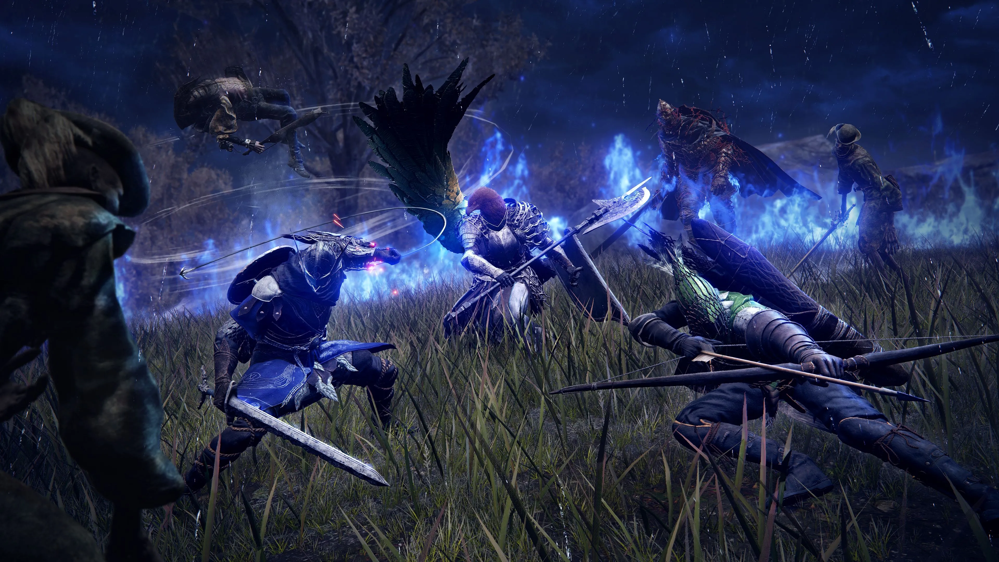 Nhân vật Elden Ring Nightreign sẵn sàng chiến đấu với một boss, thể hiện tính thử thách của game