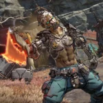 Nhân vật Psycho cầm kiếm rực lửa trong Borderlands 4 thể hiện sự kịch tính của game