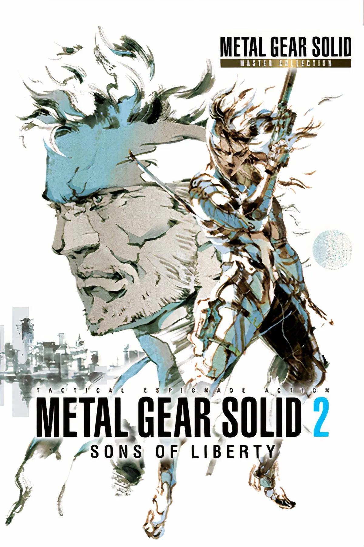 Nhân vật Solid Snake hoặc Raiden trong game MGS2, thể hiện đồ họa và phong cách hành động lén lút đặc trưng của series Metal Gear Solid.