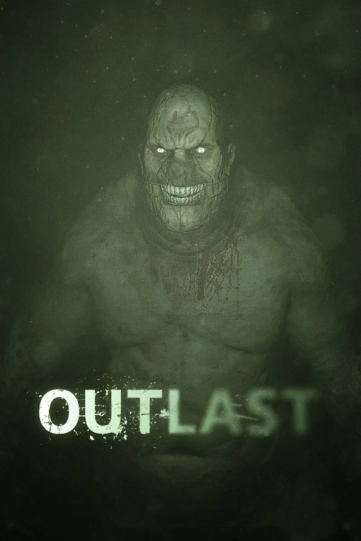 Nhân vật trong Outlast sử dụng camera nhìn đêm để di chuyển trong hành lang tối tăm của bệnh viện tâm thần Mount Massive Asylum, nhấn mạnh sự bất lực khi không có vũ khí