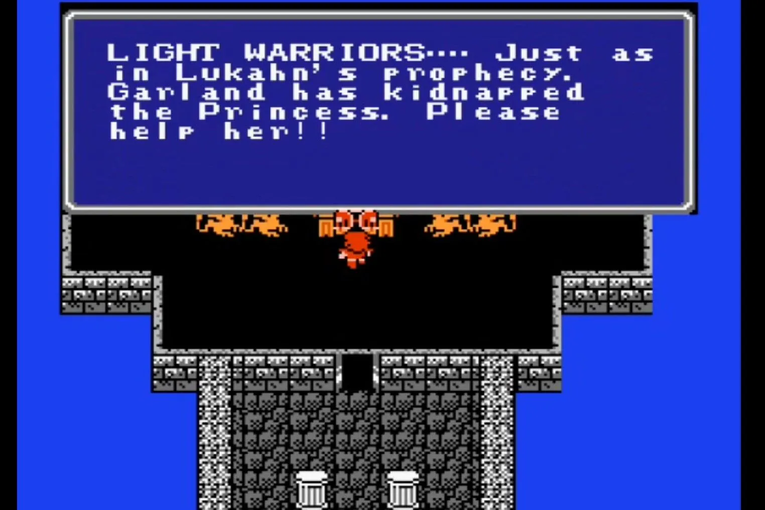 Nhiệm vụ đầu tiên của các Chiến Binh Ánh Sáng trong Final Fantasy trên NES