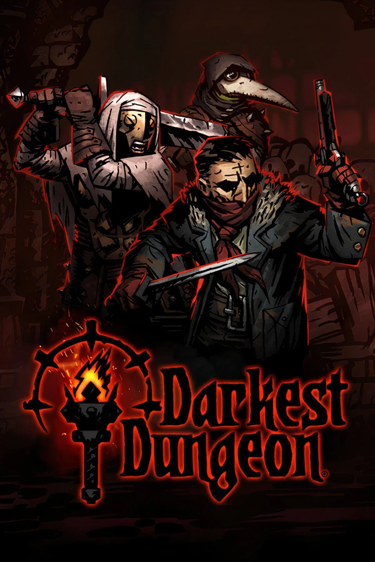 Nhóm anh hùng đối mặt với quái vật trong hầm ngục u ám của Darkest Dungeon