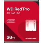 Ổ cứng Western Digital Red Pro 26TB chuyên dụng cho hệ thống NAS hiệu năng cao