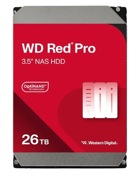 Ổ cứng Western Digital Red Pro 26TB chuyên dụng cho hệ thống NAS hiệu năng cao