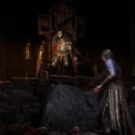 Path of Exile 2 Act One Baron looking down on sorceress