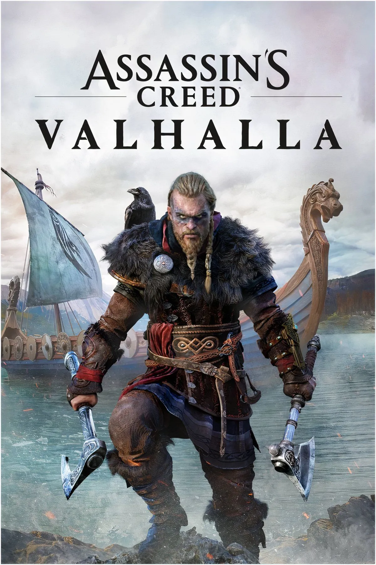 Phong cảnh Na Uy băng giá và thuyền Viking trong Assassin's Creed Valhalla