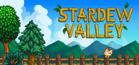 Poster game Stardew Valley với phong cách pixel art độc đáo
