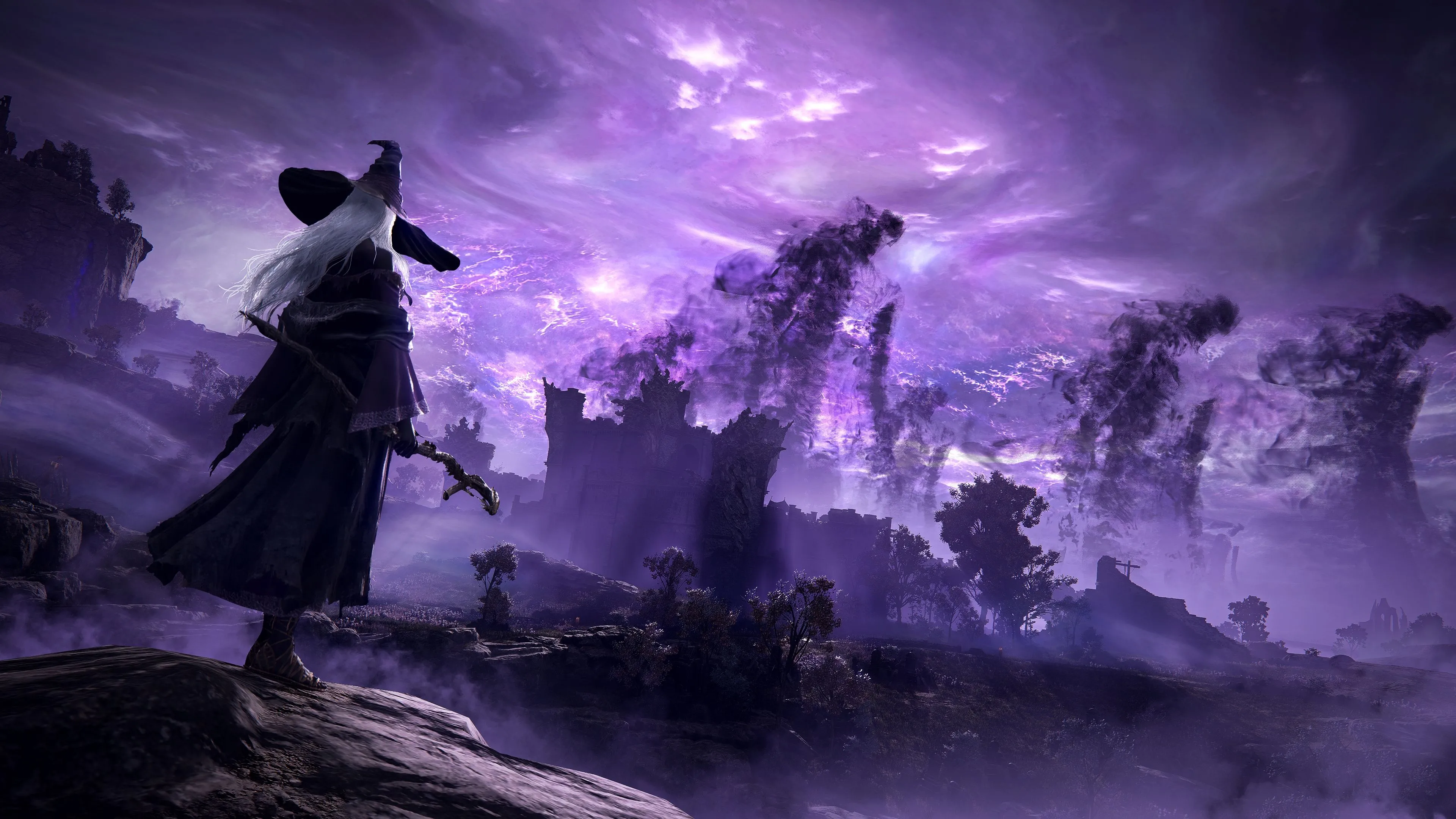 Quang cảnh môi trường hoang tàn trong Elden Ring Nightreign, phù hợp với không khí Soulsborne