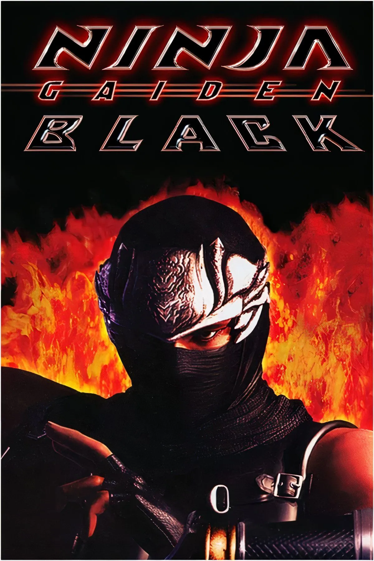 Ryu Hayabusa trong pha hành động tốc độ cao từ game Ninja Gaiden Black, một tựa game hành động đỉnh cao