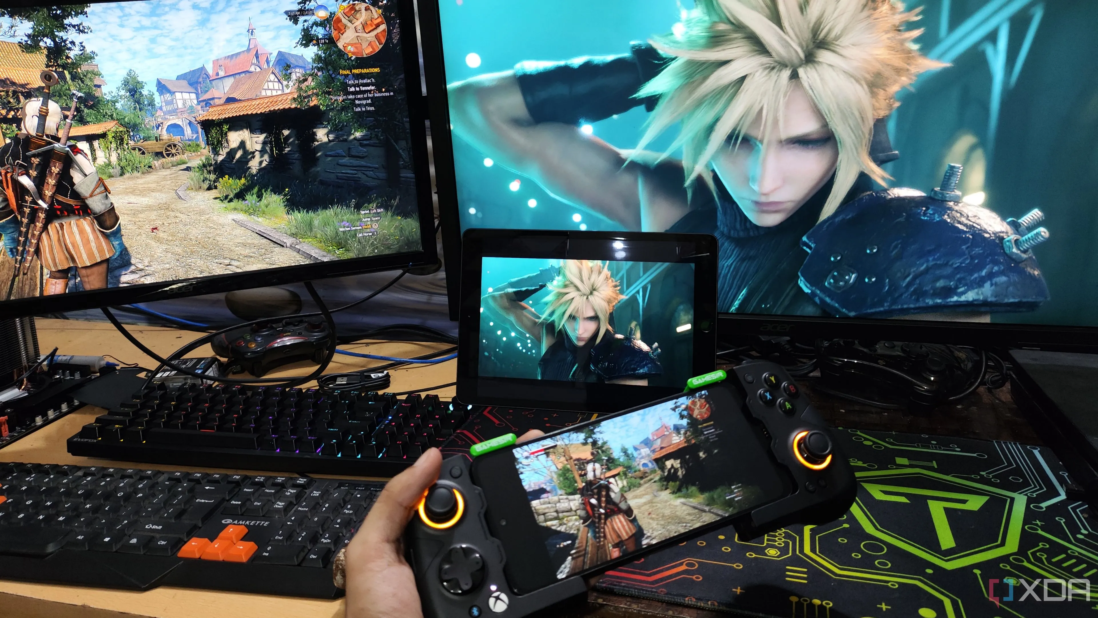 Streaming game Final Fantasy VII Remake từ máy tính mạnh hơn sang iPad thông qua Moonlight và Sunshine