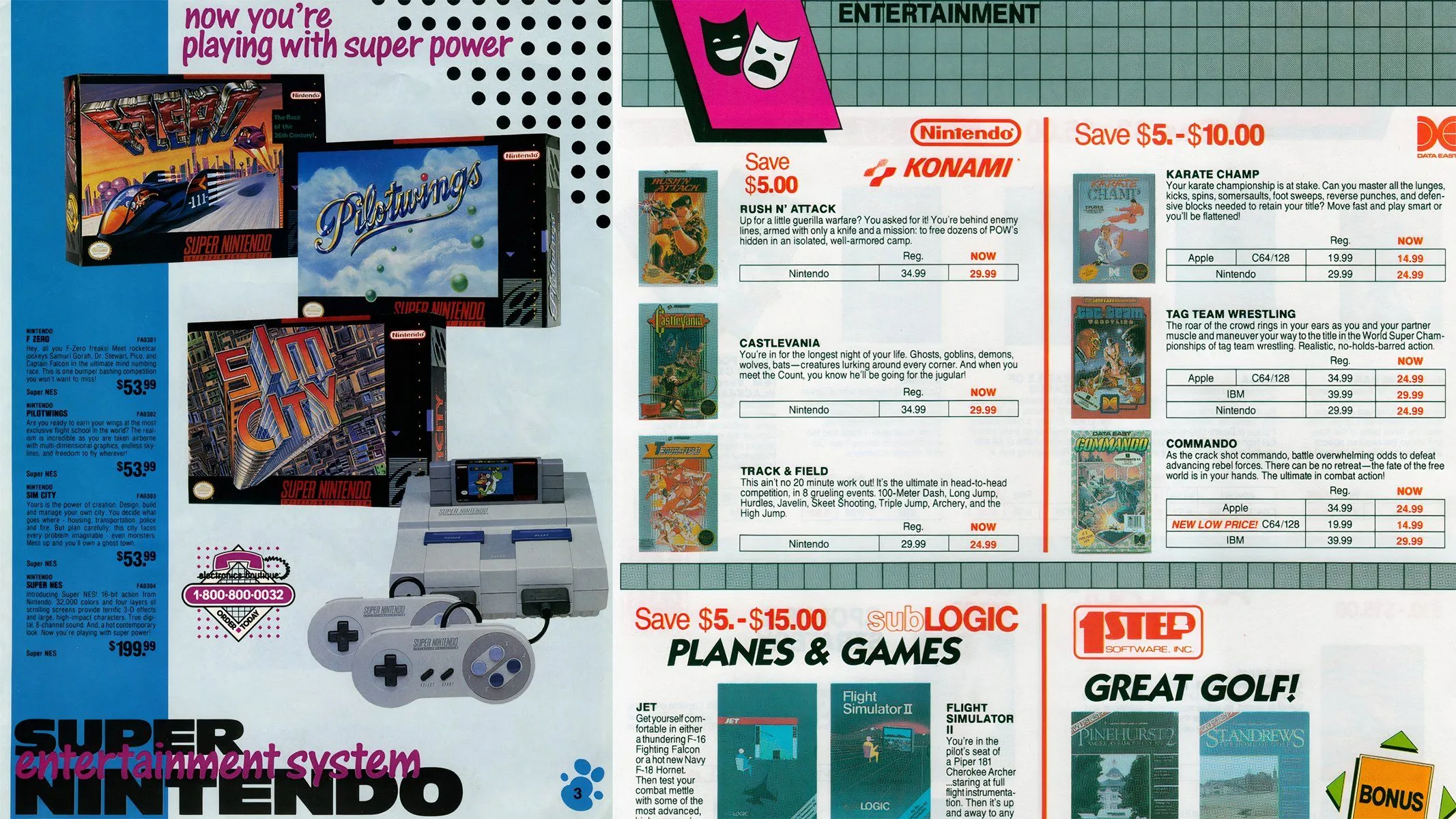 Tài liệu scan lịch sử giá game và phụ kiện Nintendo NES, SNES