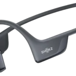 Tai nghe dẫn truyền xương Shokz OpenRun Pro 2 màu đen và hộp sản phẩm, thể hiện thiết kế độc đáo cho trải nghiệm nghe mở.