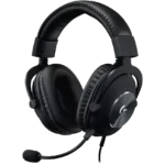 Tai nghe Logitech G Pro X màu đen nhìn từ góc nghiêng