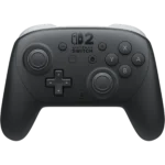 Tay cầm Nintendo Switch 2 Pro màu đen với thiết kế công thái học
