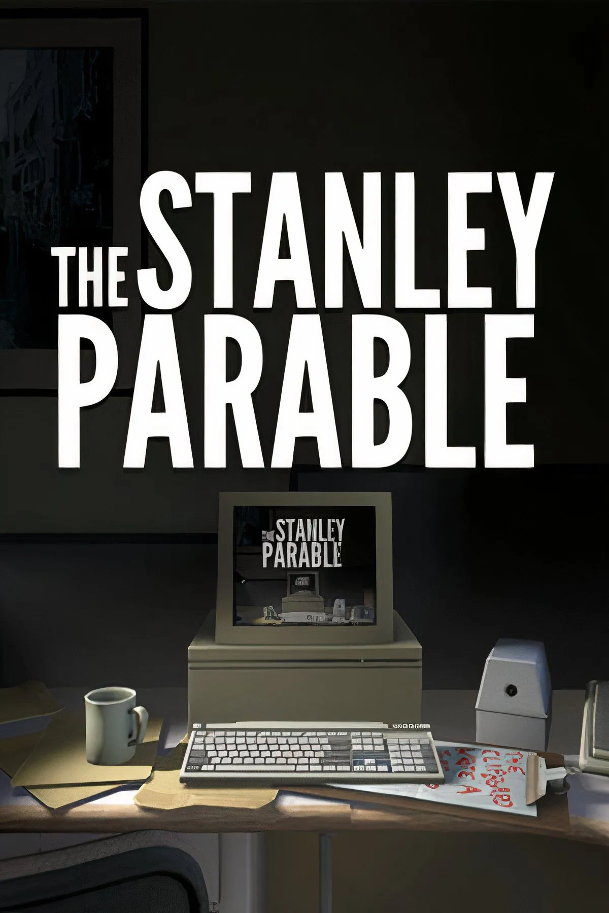 The Stanley Parable: Căn phòng với chiếc bàn làm việc và cánh cửa