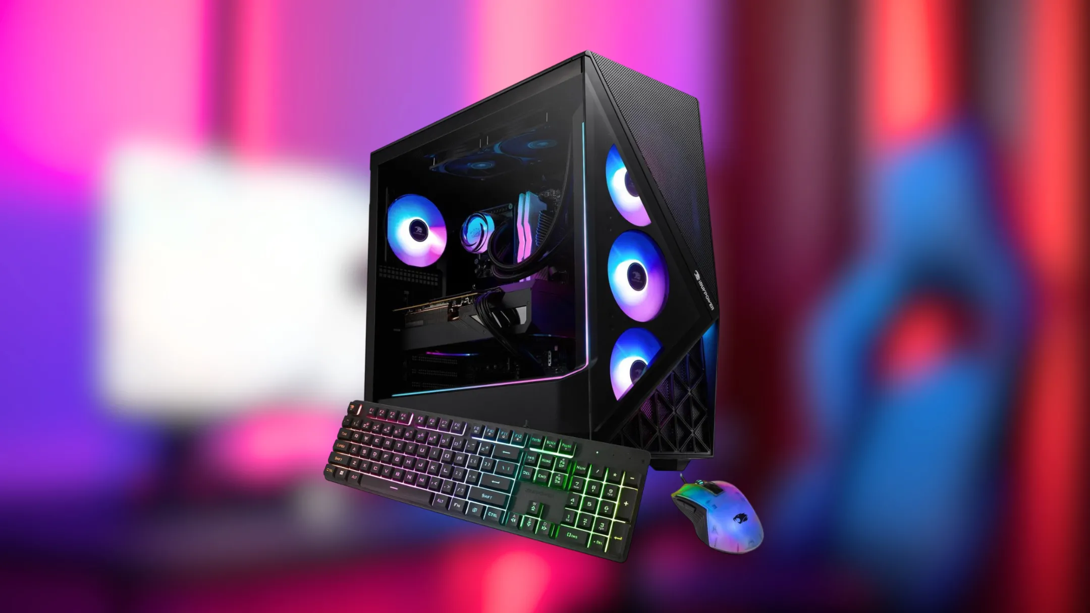 Thiết kế bên trong của PC gaming iBUYPOWER Slate 9 màu đen