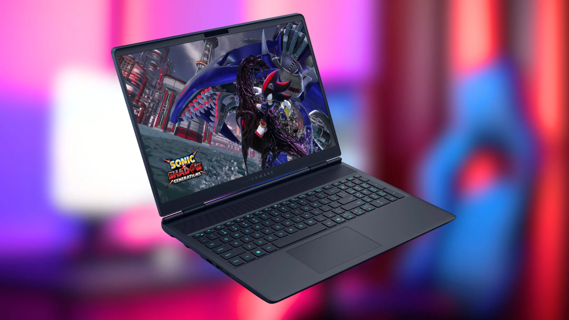 Thiết kế hiện đại của Alienware 16X Aurora với hệ thống đèn RGB